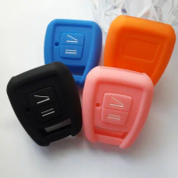 2 Button Silicone Cover Key Head Case For Vauxhall Opel Astra Zafira Omega Remote FOB Key Holder