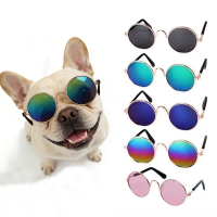1 Pc Pet Glasses Retro Cool Hippie Style Glasses Doll Props For Photography Cat & Dog Funny Sunglass
