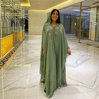 Length 150cm Africa Dress African Dresses for Women Dashiki Diamond Beaded Traditional Boubou African Clothes Abaya Muslim Dress#L1226