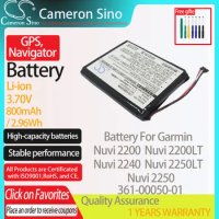 CameronSino Battery for Garmin Nuvi 2200 Nuvi 2200LT Nuvi 2240 Nuvi 2250LT fits Garmin 361-00050-01 GPS, Navigator battery 3.70V