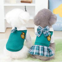 A Great  Couple Pet Dog Clothes Pet Matching Clothes Pet Uniforms Cotton Puppy for Small Dogs Costum