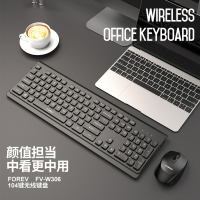 新款FV-W306巧克力鍵帽無線鍵鼠套裝 游戲鍵盤鼠標套裝ebay亞馬遜425