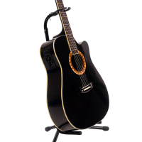 Gitar Semi Akustik Mandalika JW-01 Black EQ7545R Fullset