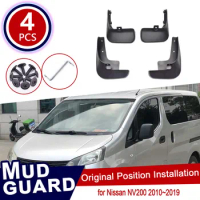 for Nissan NV200 2010~2019 Vanette Evalia Auto Mud Flaps Mudguard Splash Guard Front Rear Wheel Fender Mudflaps Car Accessories