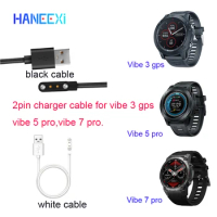 2pin magnetic charger cable for Zeblaze VIBE 3 GPS smart watch chargers VIBE 5 PRO Charge data cable vibe 7 pro charging wire