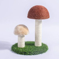 貓爬架寵物用品通天柱蘑菇貓抓柱圓形大號耐磨貓咪玩具加高