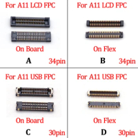5Pcs 30 34 Pin LCD Display Screen Flex FPC Connector For Samsung Galaxy A11 M11 A115F A115A M115 USB Charger Charging Dock Port