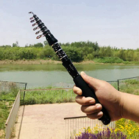 Mini Telescopic Fishing Rod Ultrashort Stream Rod 6-11 Sections Spinning Rod Carbon Hand Rod 4.9/ 5.9/ 6.9/ 7.9/ 8.9/ 9.8ft