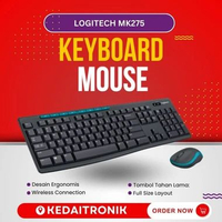 Logitech MK275 Combo Keyboard dan Mouse Wireless Multimedia Keys MK 275