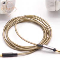 Upgrade OFC Cable Silver Plating Wire For Monster Diamond Tears Edge On Ear Headphone 3.5mm To 3.5mm Audio Microphone