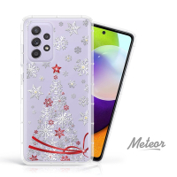 Meteor Samsung Galaxy A52 5G/A52s 5G 奧地利水鑽彩繪防摔殼 - 緞帶聖誕樹(多鑽版)