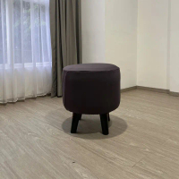 sarung stool bulat / cover sarung stool bulat - abu tua
