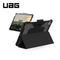 UAG 全透款 iPad Pro 11吋(2022)/Air 10.9吋 防滑側翻多角度軍規防摔耐衝擊全透保護殼