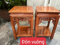 Đôn gỗ trang trí-đôn vuông gỗ hương kê chậu cây cao 40-50-60-70-80 cm ( 1 ĐÔN )