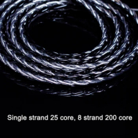 Earphone Cable MMCX for Shure SE215 SE535 A2DC Ls50 0.78mm for Weston TFZ W4r Um3x IE80 Im50 Im70 TF10 TF15 8 Strands 200 cores