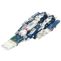 IN STOCK MOC Spacecraft SDF-1 Macross Building Blocks Model Construction Bricks Assembling Toys for 