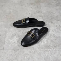 Sepatu TORY BURCH GEORGIA BLACK MULES LOAFER 100% ORIGINAL 38