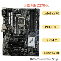 For Asus PRIME Z270-K Motherboard 64GB LGA 1151 DDR4 ATX Mainboard 100% Tested Fast Ship