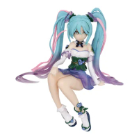 Hatsune Miku Anime Figure Noodle Stopper Flower Fairy Miku Action Figure PVC Collection Model Ornament Toys Birthday Gifts