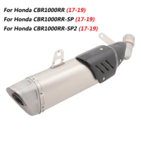 Escape Motorcycle Mid Connect Tube And Muffler Stainless Steel For Honda CBR1000RR 1000RR-SP 1000RR-SP2 2017-2019