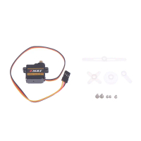 Servo Mikro Gear Logam, EMAX ES08MA II, Warna Hitam, Servo Digital, Sesuai untuk Model RC, 1 Keping