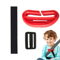 Booster Seat Belt Positioner Adjustable Shoulder Neck Strap Adjuster Car Seat Belt Adjuster Wear-Resistant Seatbelt Adjuster
