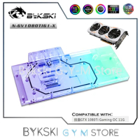 Bykski GPU Water Block For VGA Gigabyte GTX1080Ti Gaming OC 11G Graphics Card Water Cooling,5V/12V M/B SYNC,N-GV1080TIG1-X