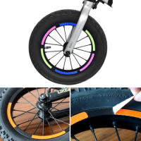 Bicycle Reflective Sticker Soft Self-adhesive Children's Scooter Balance Bike Decal Strips Strong Reflection Slider Accessories