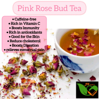 Organic Pink Rose Buds 100g