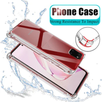 Clear Phone Case For Samsung Galaxy Note10 Lite Shockproof Thickened Transparent Case For Sansung Note 10 Anti-scratch Cover TPU