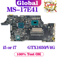 KEFU Mainboard For MSI MS-17E41 MS-17E4 Laptop Motherboard i5 i7 9th Gen GTX1650/V4G