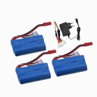 7.4V 1200mAh 14500 Li-ion Battery and Charger For Remote control helicopters cars boats trains water bullet guns toy accessory