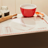 【Premier】測量矽膠烤墊 紅白60cm(料理烤墊 烘焙墊)