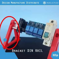 DIN Rail Mounting Mount Bracket dinrail hitam