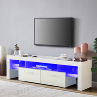 63 in LED TV Cabinet TV Stands LED Entertainment Center for Gaming with Color Change Lighting Universal TV Console LED TV Stand