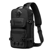 Tactical Chest Bag Outdoor Men's iPad Mini Crossbody Bag Men's Large Capacity Sports Men's Mobile One Shoulder Crossbody Bag
