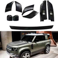 9Pcs Door Anti-Scratch Protector View Mirror Cover for LR Defender 90 110 2020 21 22 23