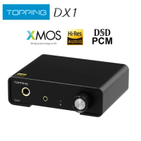 TOPPING DX1 Mini DAC Headphone Amplifier AK4493S XU208 DAC&amp;Headphone Amp Support up to DSD256 PCM384 Decoder