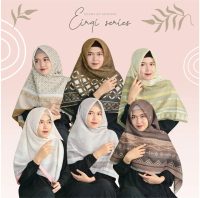 Moamo Hijab Voal Eirqi Series | Kerudung Jumbo Syar'i Segi Empat 140x140cm | Motif Eirqi | Bahan Pre
