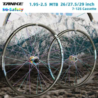 TANKE Mountain Bike WheelSet 26 27.5 29 inchs 120 Click 4 Pelin QR TA MTB Race Bike Wheel 7-12S cassette Flywheel 1.95-2.5 Tire