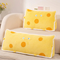 Eisde Cute Bedside Pillow Cheese Bed Pillow Bedside Cushion Pillow Pillow Sleeping Pillow