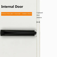 Push To Open Door Catch Wardrobe ABS Cabinet Magnetic Catch Handle-free Touch Release Catch Practical Brand New