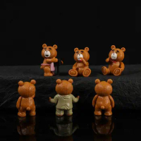 Cute Teddy Bear Garage Kit Collection Different Postures Vivid Cartoon Bear Doll Model Kits