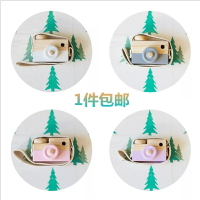 攝影道具韓式木頭相機兒童拍照道具小擺件寶寶拍照道具木質假相機