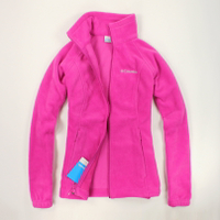 美國百分百【全新真品】Columbia 外套 刷毛外套 輕巧 fleece 保暖 哥倫比亞 粉紅 女 S M號 B534