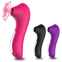 Rechargeable Silicone Sucking Teasing Massager Female Masturbator Clit Nipple Sucker Vibrator Waterproof Sex Toys for Women