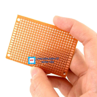Phíp Đồng Lỗ - Bảng Mạch Đục Lỗ Sẵn PCB Nâu Kích Thước 5x7cm -  7x9cm  - 9x15cm
