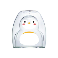 【好玻GOODGLAS】企鵝雙層玻璃杯-清透