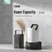 70000mAh Power Bank With 20W PD 22.5W QC Quick Charging Powerbank Support FCP AFC VOOC 22.5 Portable