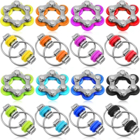 16PCS Fidget Toys Set Roller Chain Key Flippy Chain Stress Reducer Bike Chain Toys Anxiety Relief for Teens Adults ADHD Autism